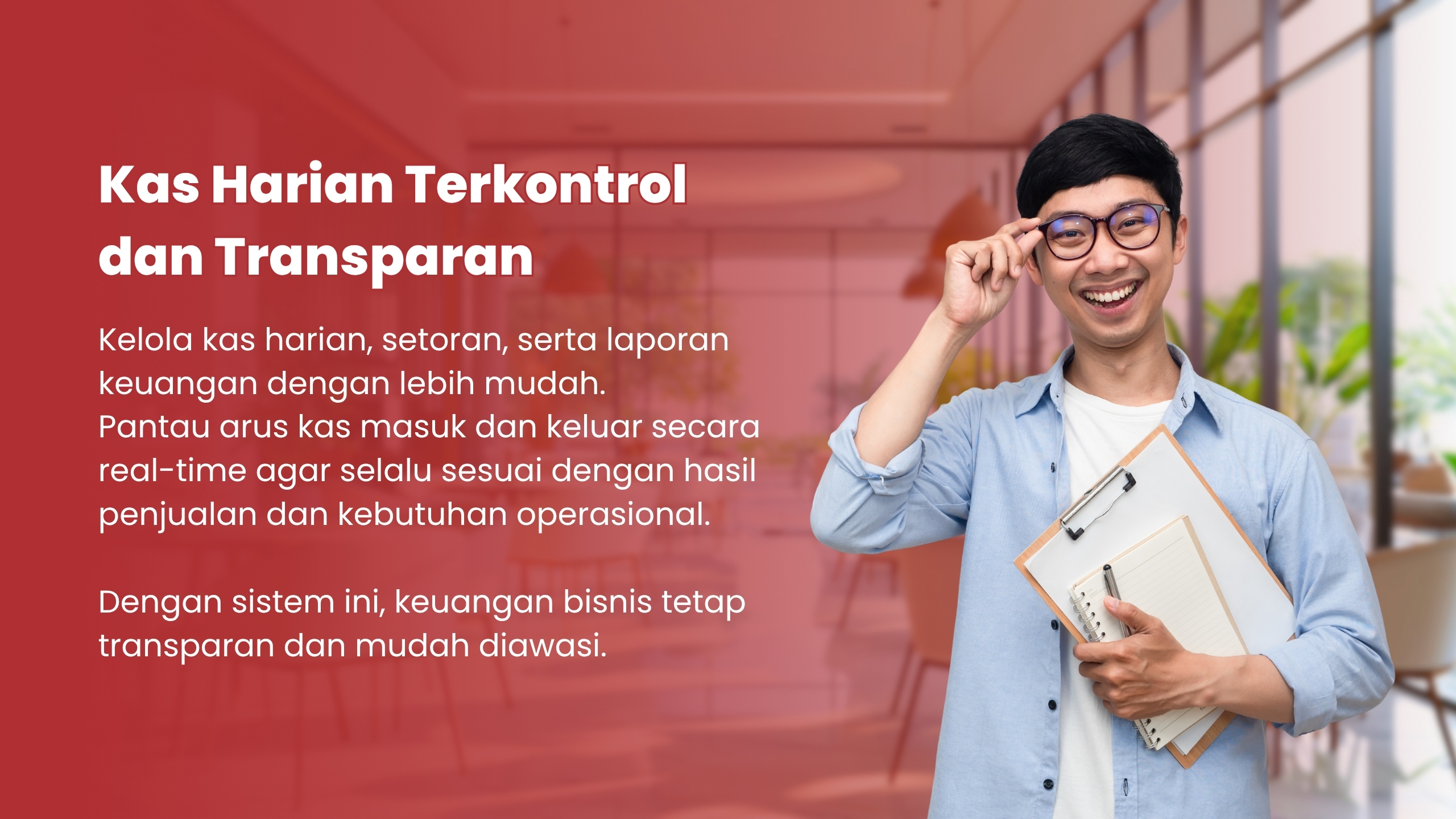 Kas Harian Terkontrol & Transparan